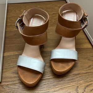 Stuart Weitzman leather wedge sandals